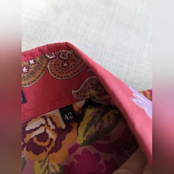 ETRO Milano Patterned Cotton Button Down Shirt - Picture 3 of 6